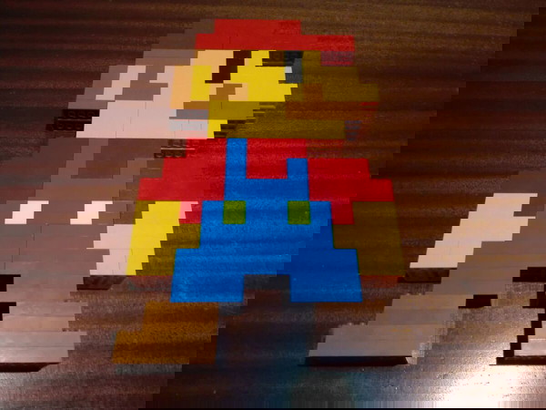 Giant LEGO Super Mario