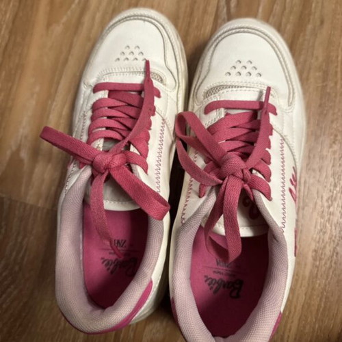 Zara X Barbie kids' athletic shoes, white and pink, size 37