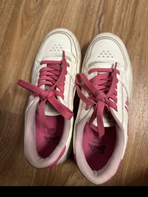 Zara X Barbie kids' athletic shoes, white and pink, size 37