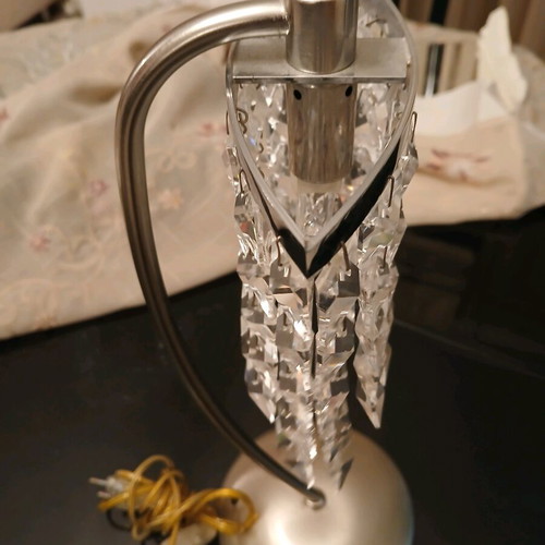 Table lamp with crystals like new