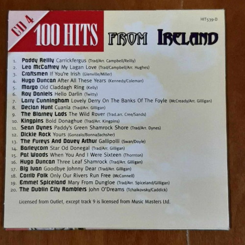 100 Hits From Ireland CD new, Irish music