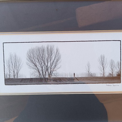 Eight photographic works by Dimitris Sofikitis used with frame