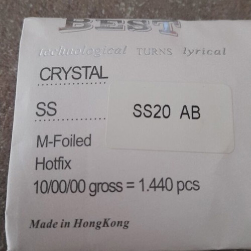 Strass for clothes SS20 Crystal AB new