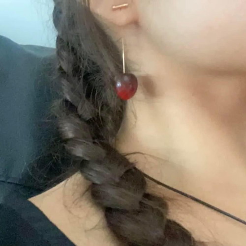 Cherry earrings new, sturdy model