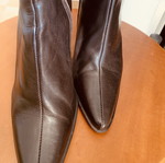 Laura Clément leather ankle boots size 37 like new, dark brown