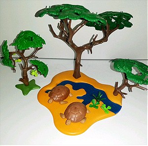Playmobil δέντρα & 2 χελώνες πακετο