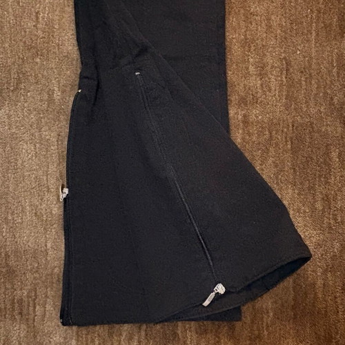 Miss Sixty black capri elastic jeans with zipper like new