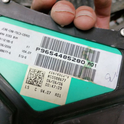 Peugeot 307 P 9654485280 odometer used