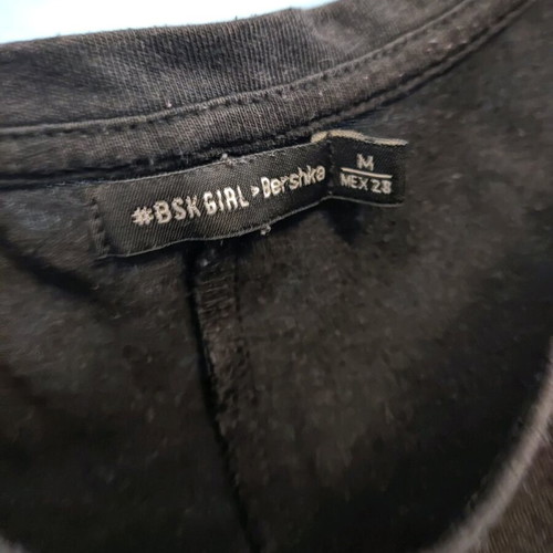 T-shirt black Bershka used, size M