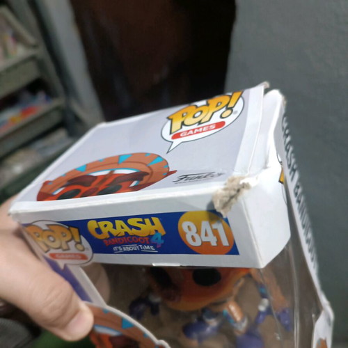 Funko Pop Crash Bandicoot 4 used, box in fair condition