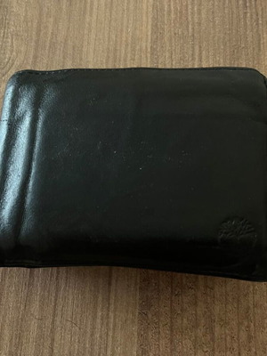 Timberland leather wallet used, black