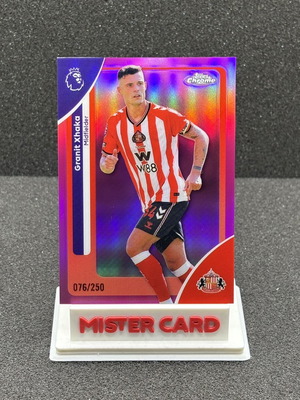 Topps Chrome Premier League Granit Xhaka Pink Refractor Base card like new