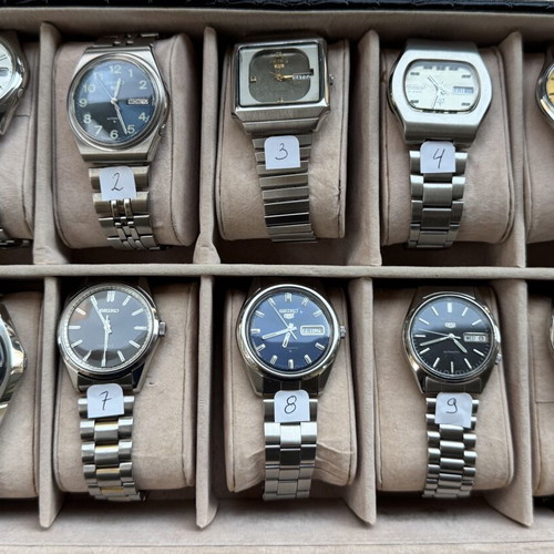 Seiko 5 watch collection like new, men's