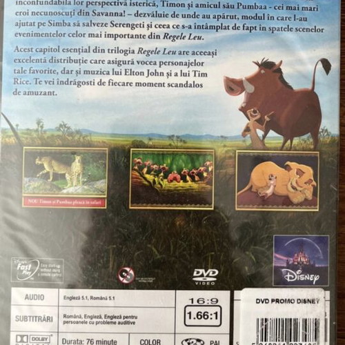 Simba Nr 3 DVD used with English subtitles and dubbing