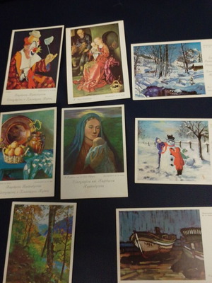 Vintage postcards pack of 8 from 1965 like new