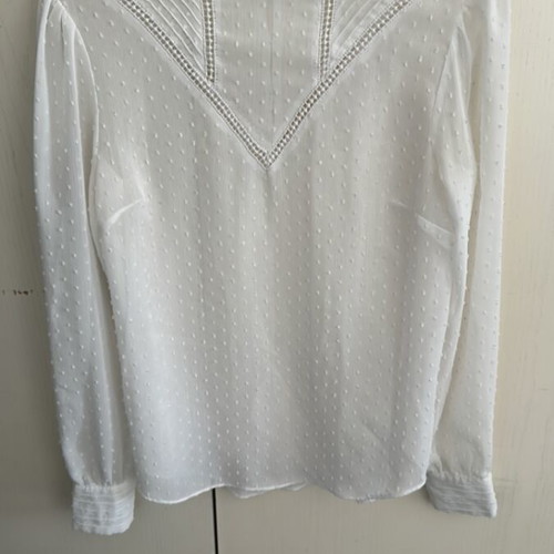 Stradivarius shirt used, white, size S