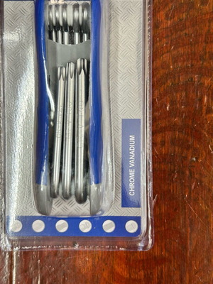 Torx key set new