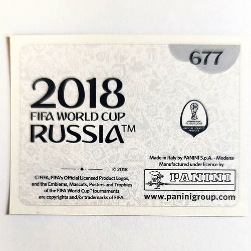 Panini FIFA World Cup Russia 2018 N. 677 England Legends sticker like new