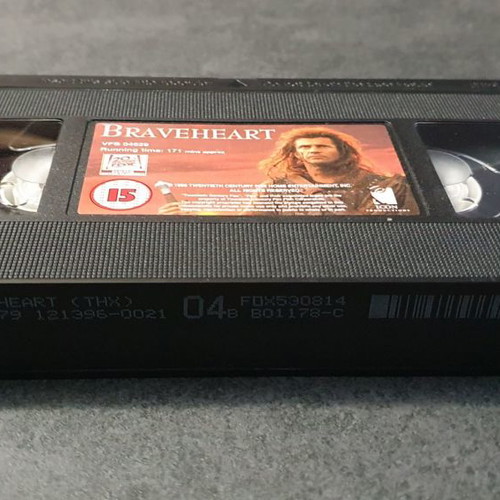 Braveheart VHS tape used