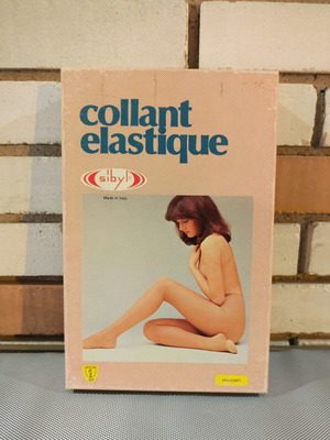 Vintage Sibyl Compression Tights new, size 3, beige