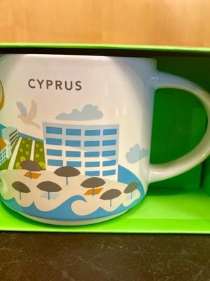 Large collectible Starbucks YAH Cyprus Cyprus mug new 414 ml