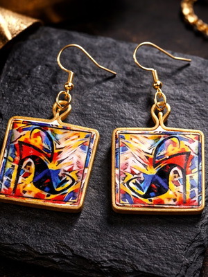 Selum earrings new with multicolor sandal design