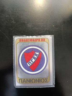 Panini Football 83 sticker, Panionios badge