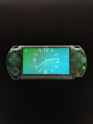 PlayStation Portable 2000 Διαφανές Πράσινο ανακατασκευασμένο με 64GB microSD και παιχνίδια