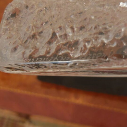 Mats Jonasson Crystal Sculpture Deer in Forest Mint Condition
