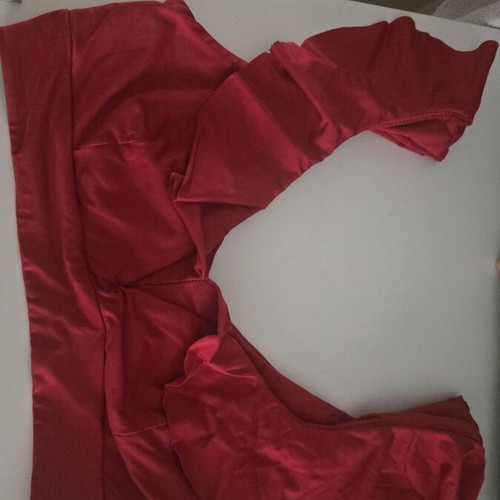 Bluepoint bikini like new, red top with ruffles and emerald high-waisted bottom