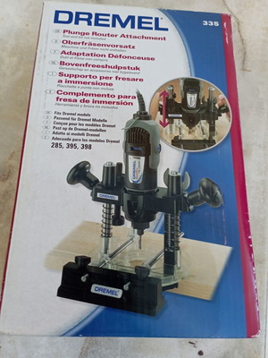 Dremel 335 plunge router attachment new for woodworking and engraving