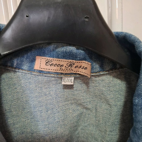 Jean jacket street short XL to XXL like new, blue