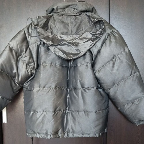 Men's reversible jacket like new, gray and black, down-filled