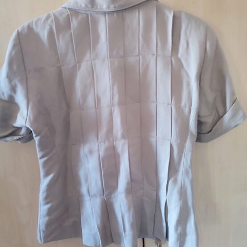 Zara short beige linen jacket like new, size XL