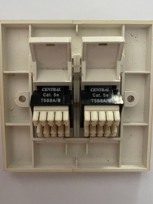 UTP Network Socket 2XRJ45 CAT6 used