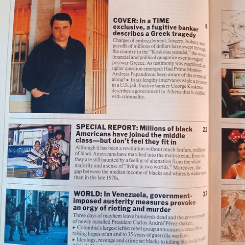 Time International magazine Vol. 133 No. 11 March 1989 like new