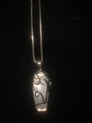 Pelmout pendant with silver, new, length 19cm