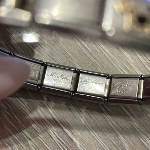 Re Florence bracelet used, steel with 18k gold details