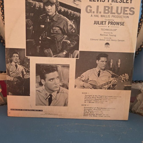 Elvis Presley G.I. Blues LP vinyl record used, rock soundtrack