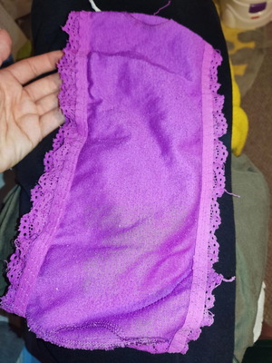 Bustier fuchsia with lace used, fabric inside and out
