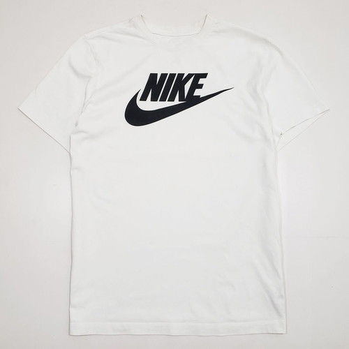 Nike AR5004 men's cotton t-shirt with print, size M, white