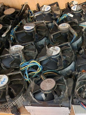 Intel CPU coolers and fans used, pack of 15+ for LGA 775 & s478