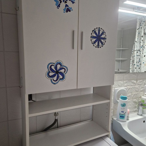 Bathroom furniture set like new, sink cabinet and washing machine cabinet