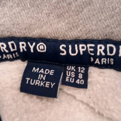 Superdry sweatshirt like new, gray, size M