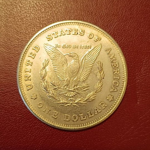 Morgan dollar 1921 commemorative token used, USA