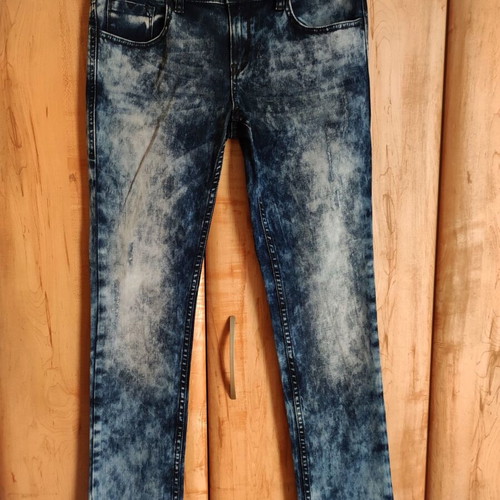 Aggressive Vintage Culture Jeans used, blue acid wash tie dye, size 30