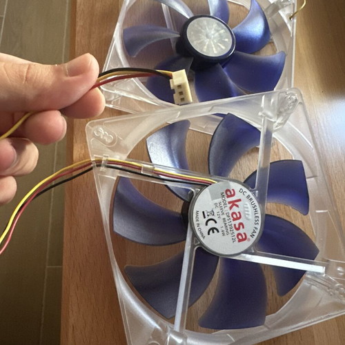 Akasa 140mm computer fans, pack of 2