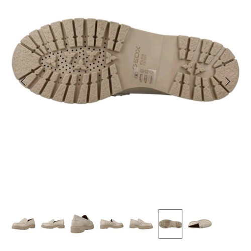 Geox Respira women's leather Bleyze beige moccasins new