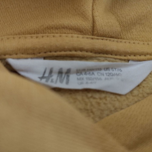 H&M sweatshirt for girl 5-6 years used, yellow, size 110-116 cm