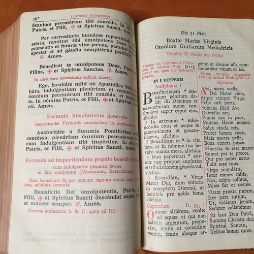 Marietti Pars Verna Breviarium Romanum book used, Easter Lenten volume